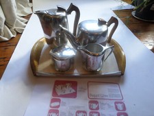 Picquot ware aluminium tea set