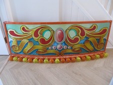 Vintage Hand Painted Fairground Art Panel  with lights. 164cm. Collect Suffolk.