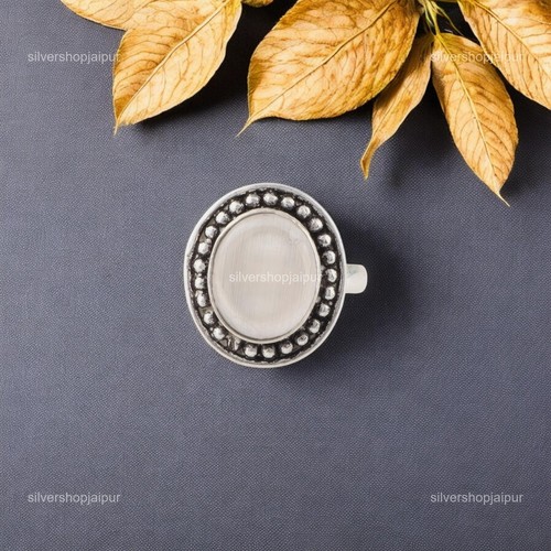 925 silver selenite stone - silver,