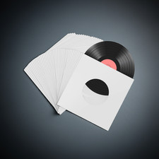 100 X 7" WHITE PAPER RECORD