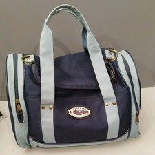 Head bag retro sports gym travel holdall blue & navy canvas retro 