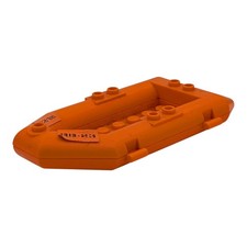 LEGO Blue Orange Inflatable Boat 30086c01pb07 Zodiac Boat Set 60095