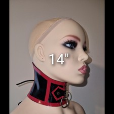 14" Black Red Latex Rubber