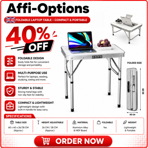 New folding camping table - new,