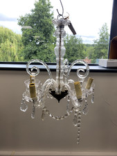 Rare Antique Murano 5 Arm Chandelier H48cm W42cm