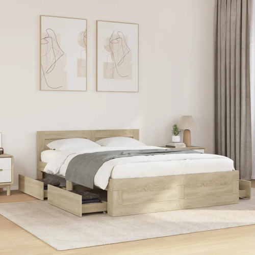 Walplus sonoma oak - oak, frame
