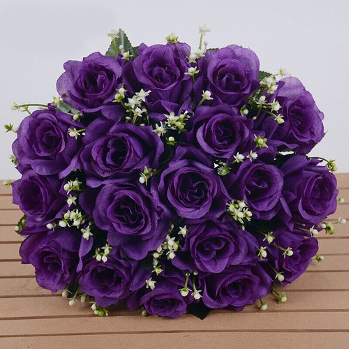 Heads silk rose artificial - heads,