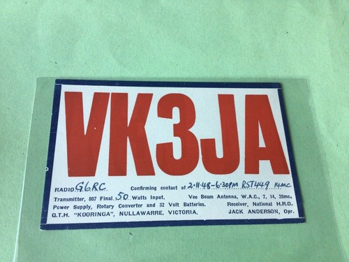 Vintage qsl radio - vintage,