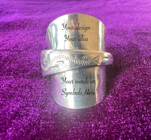 Silver personalised engraving - personalised,