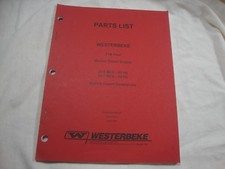 Westerbeke 71B Four engine 16 20 BED marine diesel generators Parts List Manual 