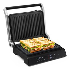 Electric panini press grill - press,