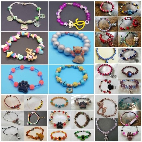 Handmade cat bracelets ships - handmade, bracelets!