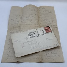 WW1 1916 Handwritten Letter