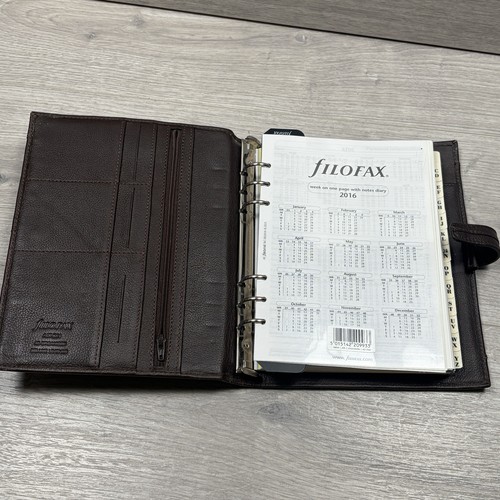Filofax aston brown deluxe - brown,
