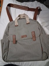 Babymel Nappy Changing Bag Striped Waterproof Backpack Style.