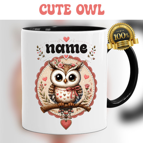 Personalised owl love colour - owl,