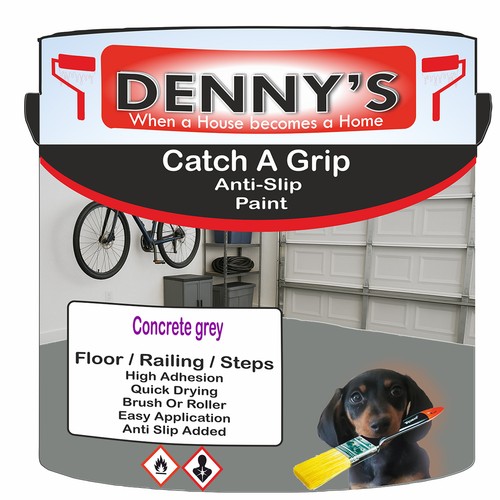 Anti slip floor paint catch - paint, a