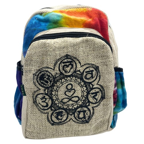Tiedye hemp medium backpack - tiedye,