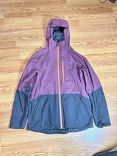 The North Face Pro Project Jacket Mens Large  Maroon Black DryVent Snowboarding