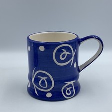Whittard of Chelsea Blue Coffee Mug  Hand Painted Tea/Coffee Mug/Cup   (B)