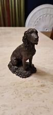 BOWBROOK STUDIOS CAST BRONZE EFFECT FIGURE SPANIEL RESIN DOG 13cm