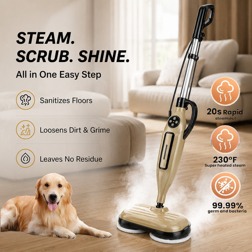 Upgraded steam mop - mop,, scrubbing