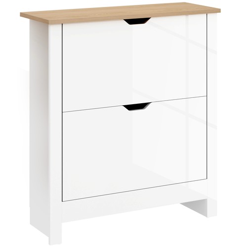 Homcom shoe storage cabinet - 12-shoe,