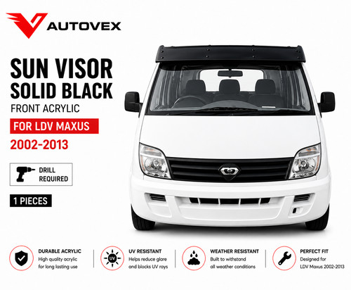Sun visor solid - solid, front