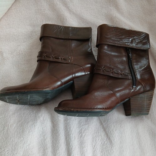 Clarks boots brown leather - clarks,
