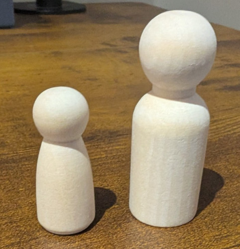 Diy wooden peg - wooden, doll