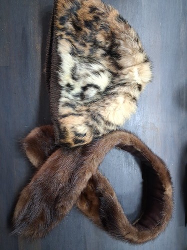 Fur hat and - fur, vintage