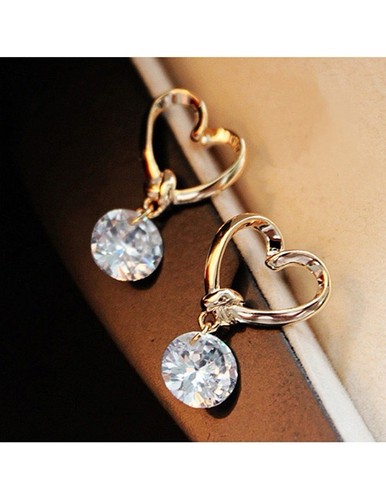 Ladies heart shaped gold - ladies,