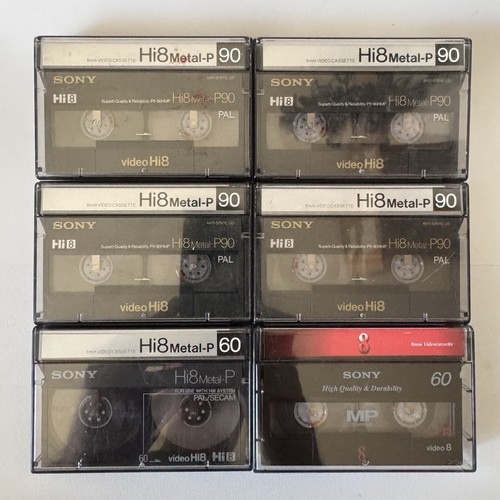 Sony hi8 metal 90 - 6x, min