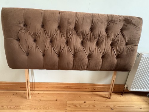 Chocolate brown suede effect - brown,