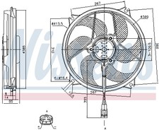 PEUGEOT 307 CC Fan Assembly 1.4/1.6/2.0 Petrol & 1.6/2.0 Diesel Models 2003-