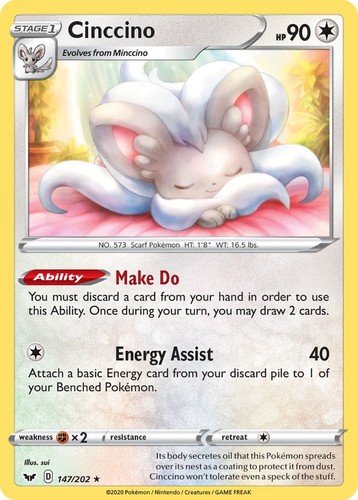 Cinccino swsh01 147 202 - -, 147/202