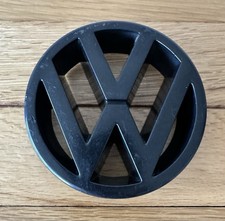 VW Golf Mk2 Original Front Grill Badge, Black (Genuine)