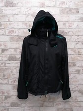 SUPERDRY The Windcheater Professional Jacket Womens S, black, fleece 