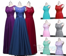 Long Chiffon Lace Bridesmaid