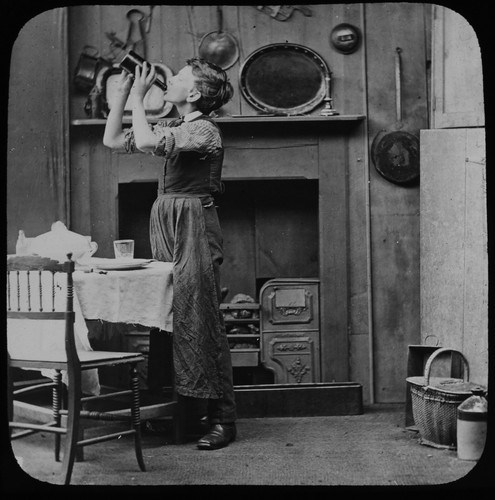 Magic lantern slide - magic,