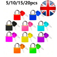 2x 23mm Mini Small Padlock Door Travel Suitcase Luggage Bag Lock Locker Padlocks