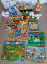 wooden toy bundle puzzles pull along toys hape brio ikea big jigs