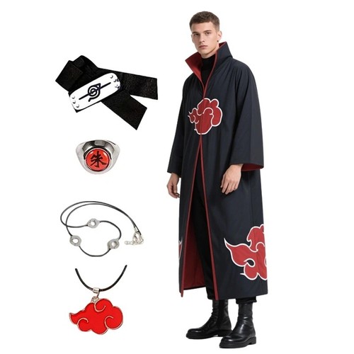 Akatsuki cloak red cloud - cloak, robe