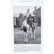 The Drum Horse of the 17th Lancers Regiment - Antique Print 1896