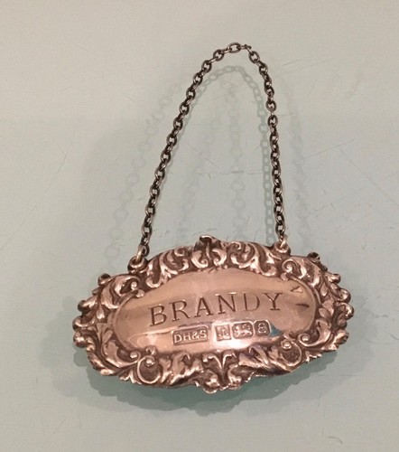 Solid silver brandy decanter - solid,