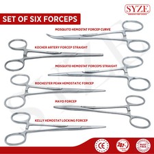 Range Of Hemostatic Forceps Dental Veterinary Artery Curved & Straight Forceps