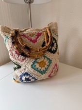 fat face crochet bag mixed