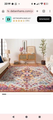 Debenhams vintage blue orange