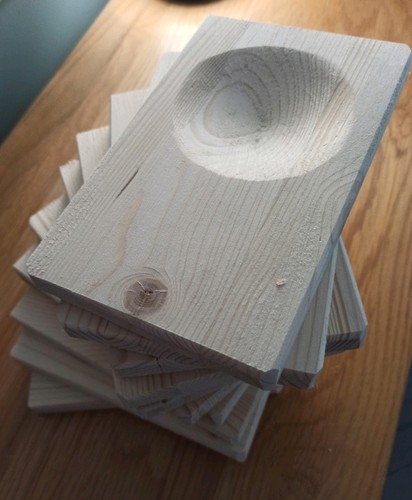 Laminated pine budgie nest - 10,