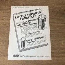 GUNS08 MAGAZINE ADVERT 12X9 ELEY MAGNUM WATERPROOF CARTRIDGE